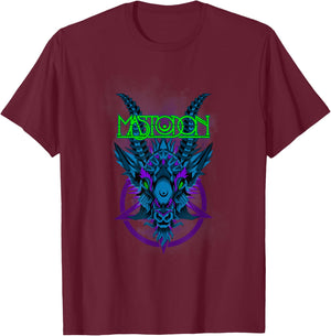 Mastodon Blue Geodemon T-Shirt - T-Shirt | Maroon