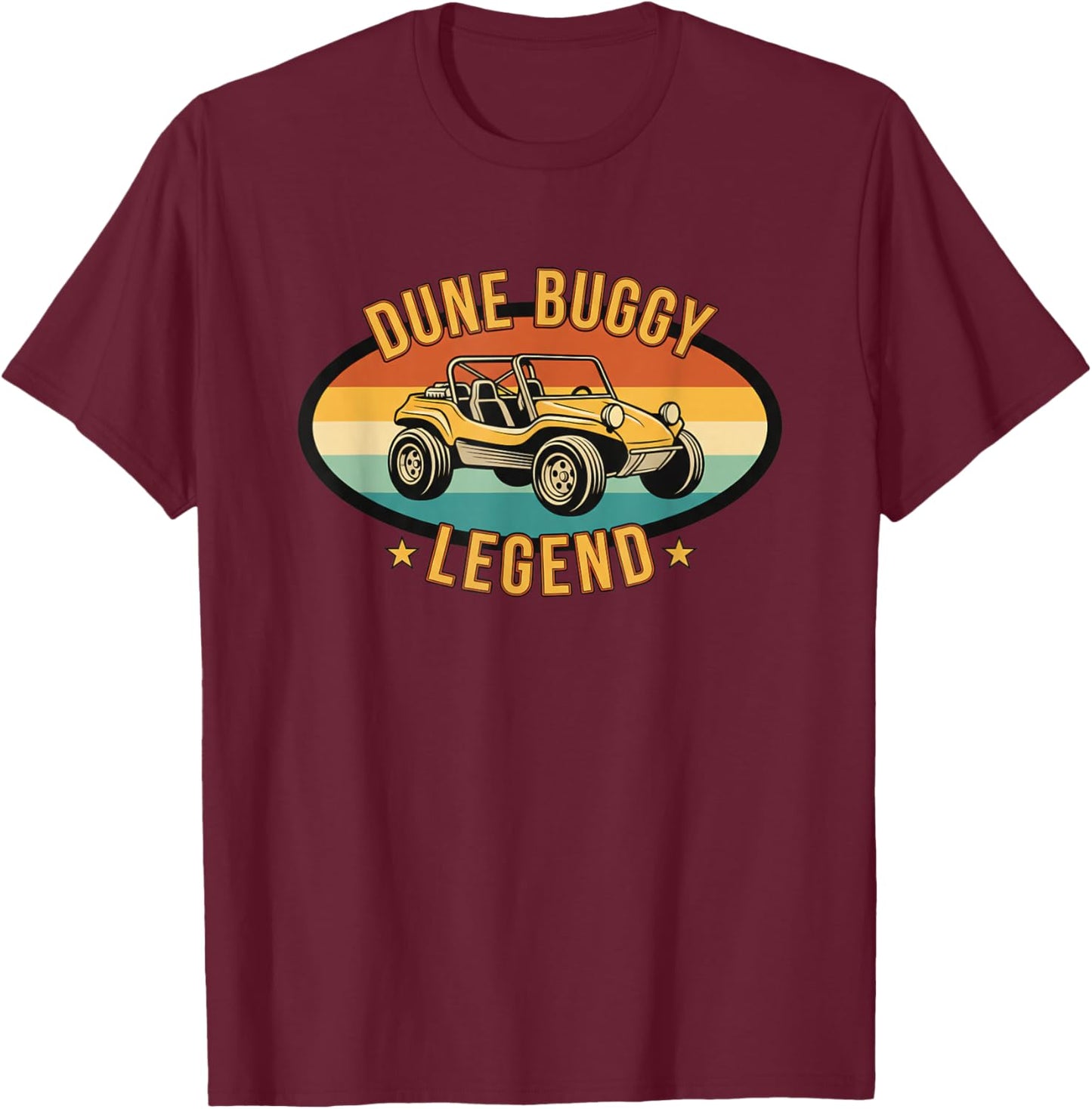 Car Dune Buggy Legend Retro Beach Dune Buggy T-Shirt - T-Shirt | Maroon
