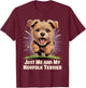Cute Cartoon Pet Dog Breed Just me and My Norfolk Terrier T-Shirt - T-Shirt | Maroon