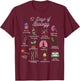 12 Days of Biology Christmas Biology Science Teacher STEMS T-Shirt - T-Shirt | Maroon