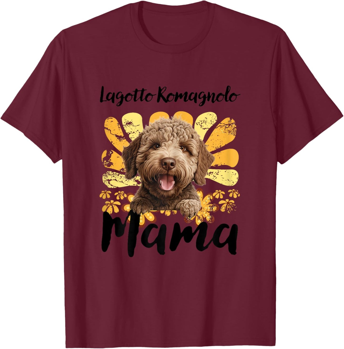 Lagotto Romagnolo Mama Mom Lagotto Romagnolo T-Shirt - T-Shirt | Maroon