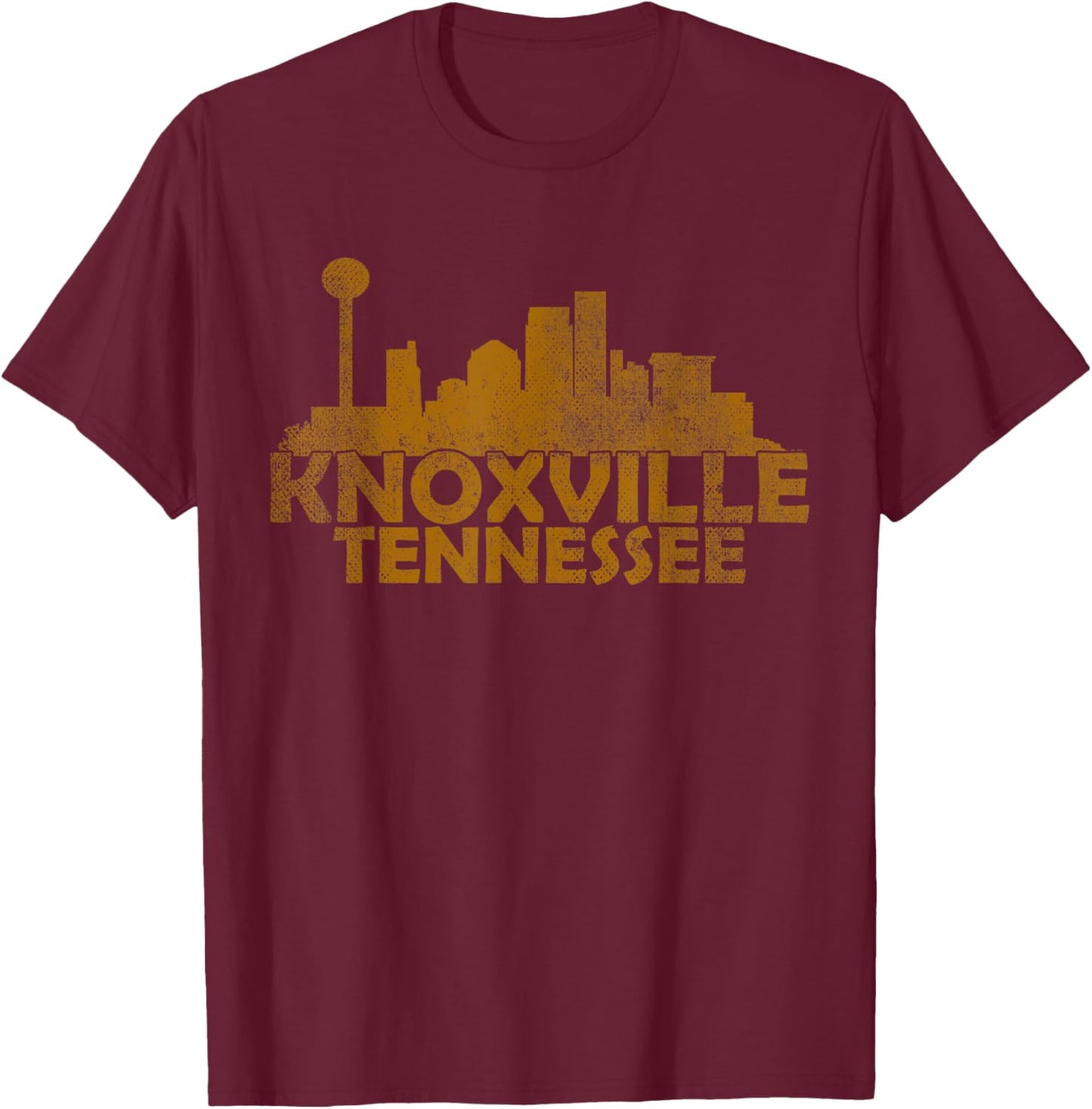 Knoxville Tennessee TN | Skyline T-Shirt - T-Shirt | Maroon