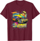 Hot Wheels Let's Race - Activer T-Shirt - T-Shirt | Maroon