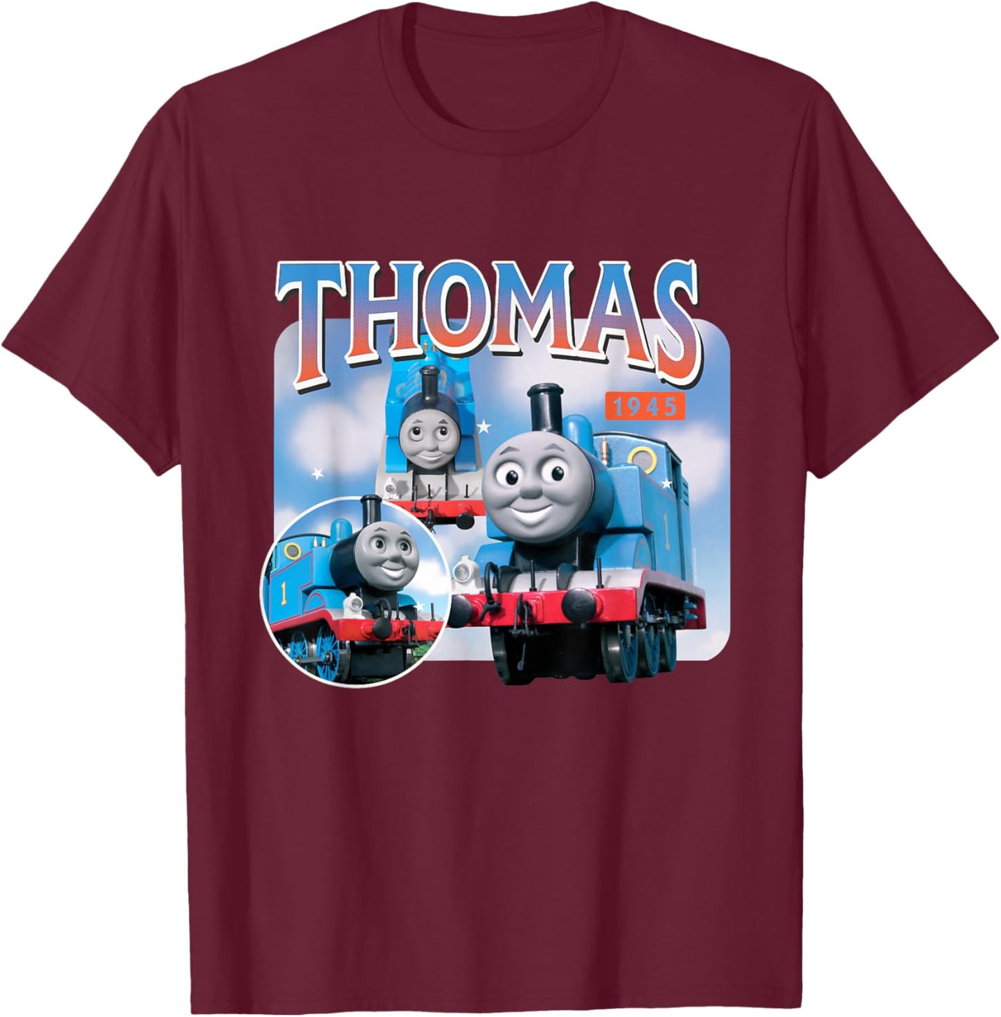 Thomas & Friends - Railway Life T-Shirt - T-Shirt | Maroon
