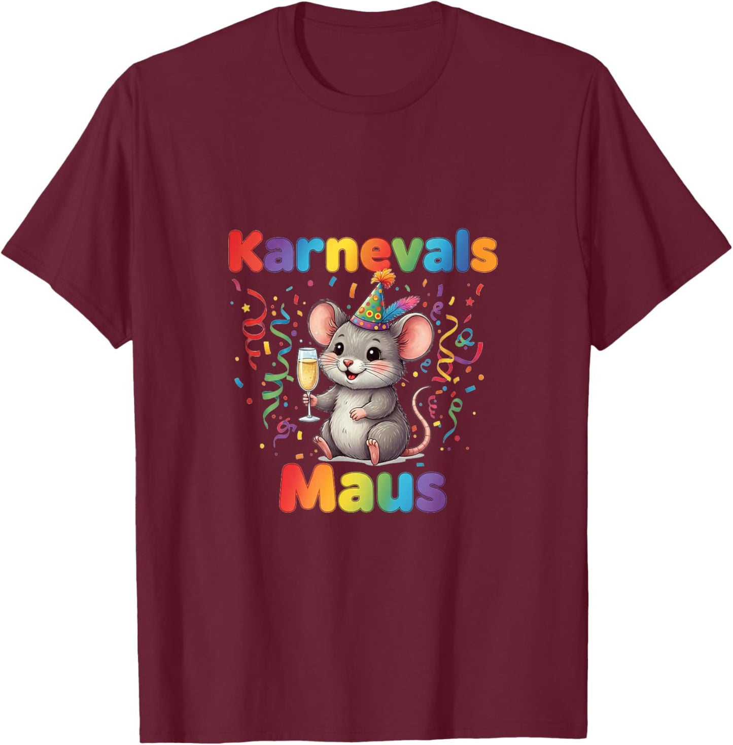 Carnival Mouse Carnival Costume Replacement Carnival Mouse T-Shirt - T-Shirt | Maroon