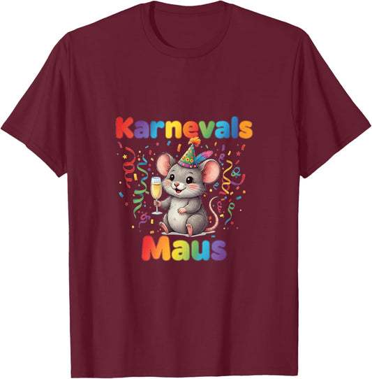 Carnival Mouse Carnival Costume Replacement Carnival Mouse T-Shirt - T-Shirt | Maroon