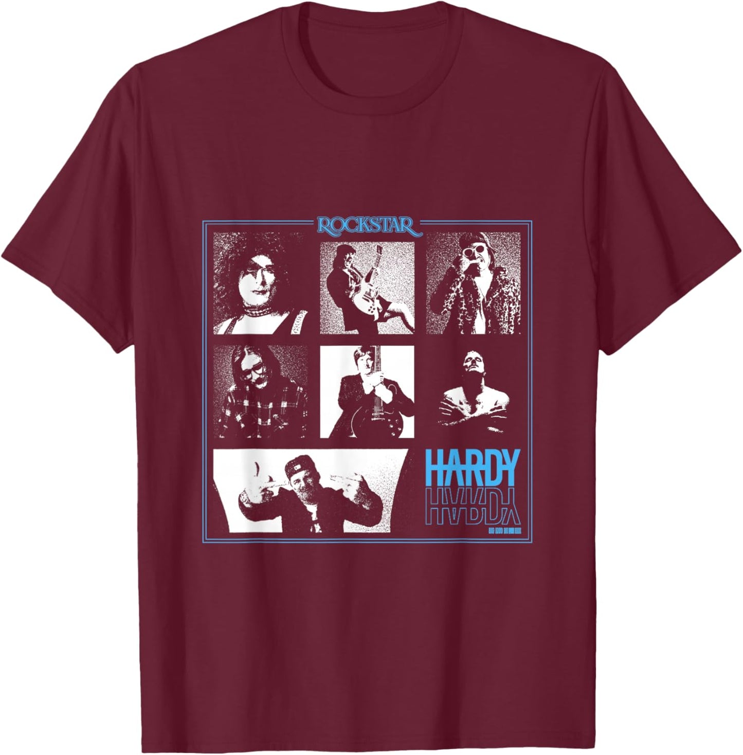 Official Hardy Rockstar Photos T-Shirt - T-Shirt | Maroon