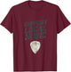Support Local Music Vintage Guitar Pick Grunge T-Shirt - T-Shirt | Maroon