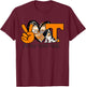 Vols Shirt Peace Love Vols T-Shirt - T-Shirt | Maroon