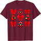 Cardinal Coquette Bow for Girl Women Men Kids T-Shirt - T-Shirt | Maroon