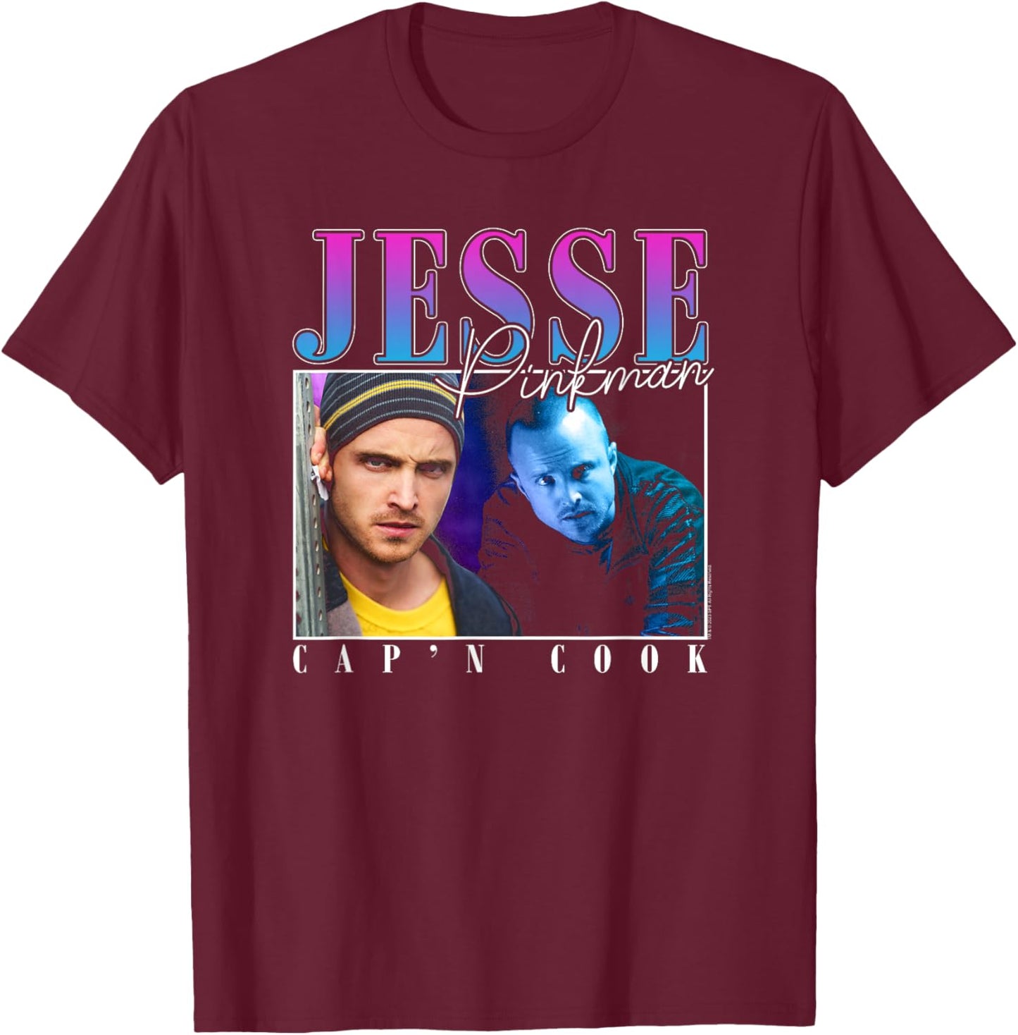 Breaking Bad Jesse Cap'n Cook 90's Throwback TV Show T-Shirt - T-Shirt | Maroon