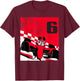 Disney Racing 6th Birthday 6 Years Old Mickey Mouse Race Car T-Shirt - T-Shirt | Maroon