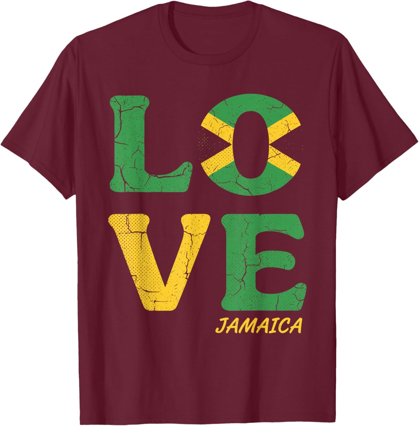 Jamaica Jamaican Women Men Travel Jamaica Souvenir T-Shirt - T-Shirt | Maroon