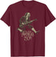 Benjamin Franklin Guitar 4th of July 250 Anniversary USA T-Shirt - T-Shirt | Maroon