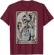 Nurse Practitioner Tarot Card Skeleton Halloween Witch Vibes T-Shirt - T-Shirt | Maroon
