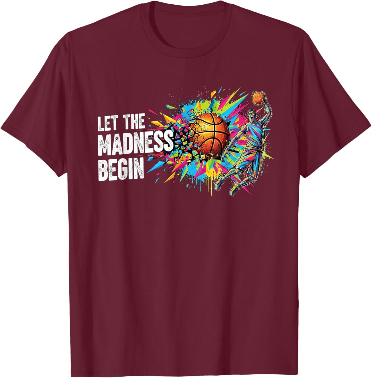 Game Day Madness - Ready for The Basketball Bracket T-Shirt - T-Shirt | Maroon