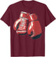 Boxing Gloves Combat Sport Boxing Student T-Shirt - T-Shirt | Maroon