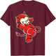 Kewpie Baby Devil Demon Horns Tattoo T-Shirt - T-Shirt | Maroon