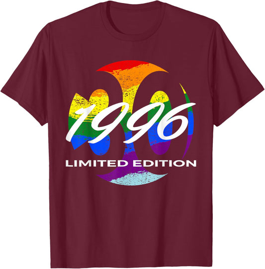 30th Birthday Man Woman 30 Years 1996 Funny Gift T-Shirt - T-Shirt | Maroon