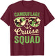 Camouflage Cruise Squad Retro Vintage Family Matching Camo T-Shirt - T-Shirt | Maroon