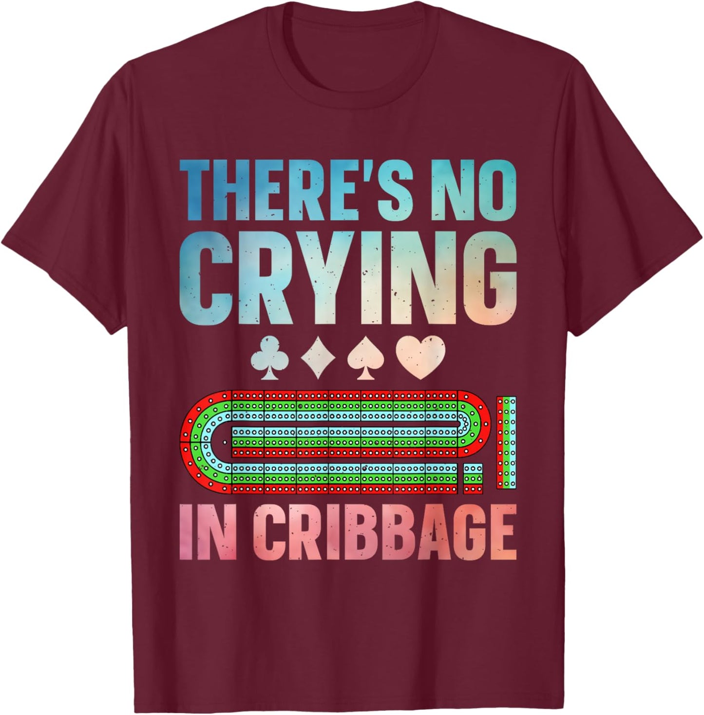 Cribbage Design Women Cribbage Player Cribbage Lover T-Shirt - T-Shirt | Maroon