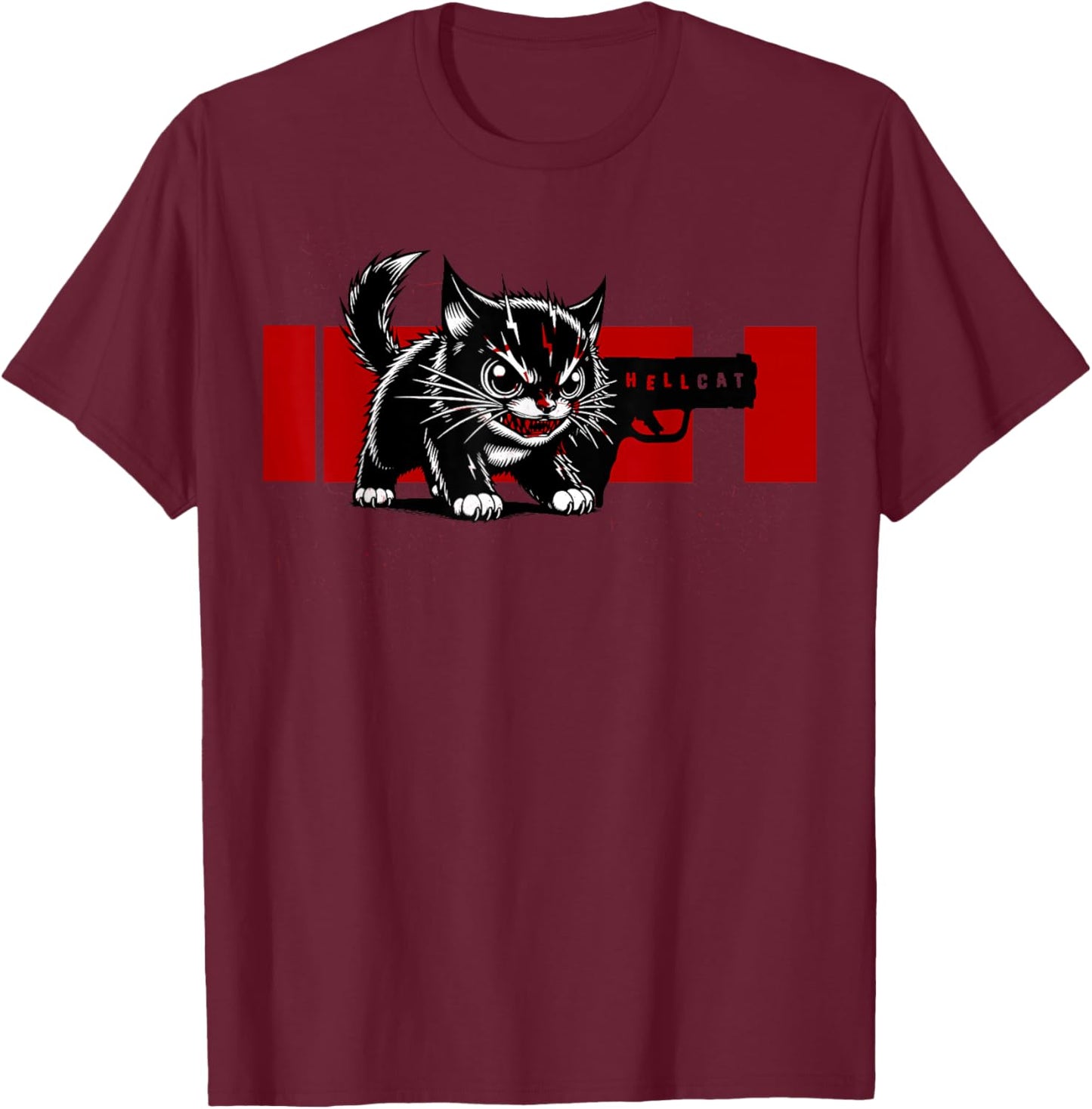 Hellcat Men Women T-Shirt - T-Shirt | Maroon