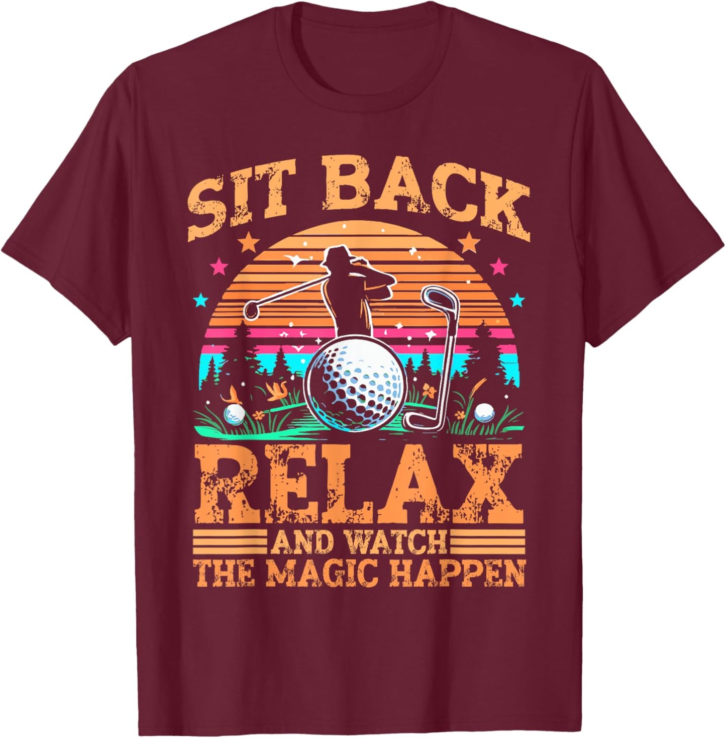 Funny Golf Player T-Shirt - T-Shirt | Maroon