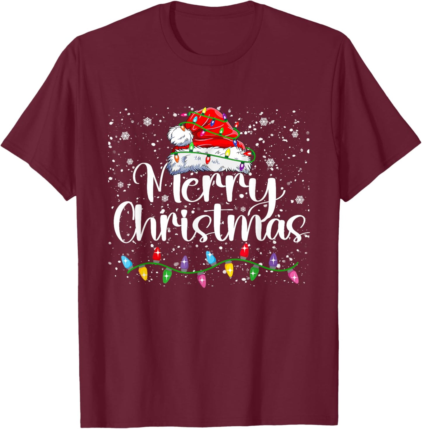 Merry Christmas Family Funny Christmas Women Men Xmas Kids T-Shirt - T-Shirt | Maroon