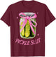 Pickle Slut Coquette Bow Pickle Jar Canning Season Gardener T-Shirt - T-Shirt | Maroon