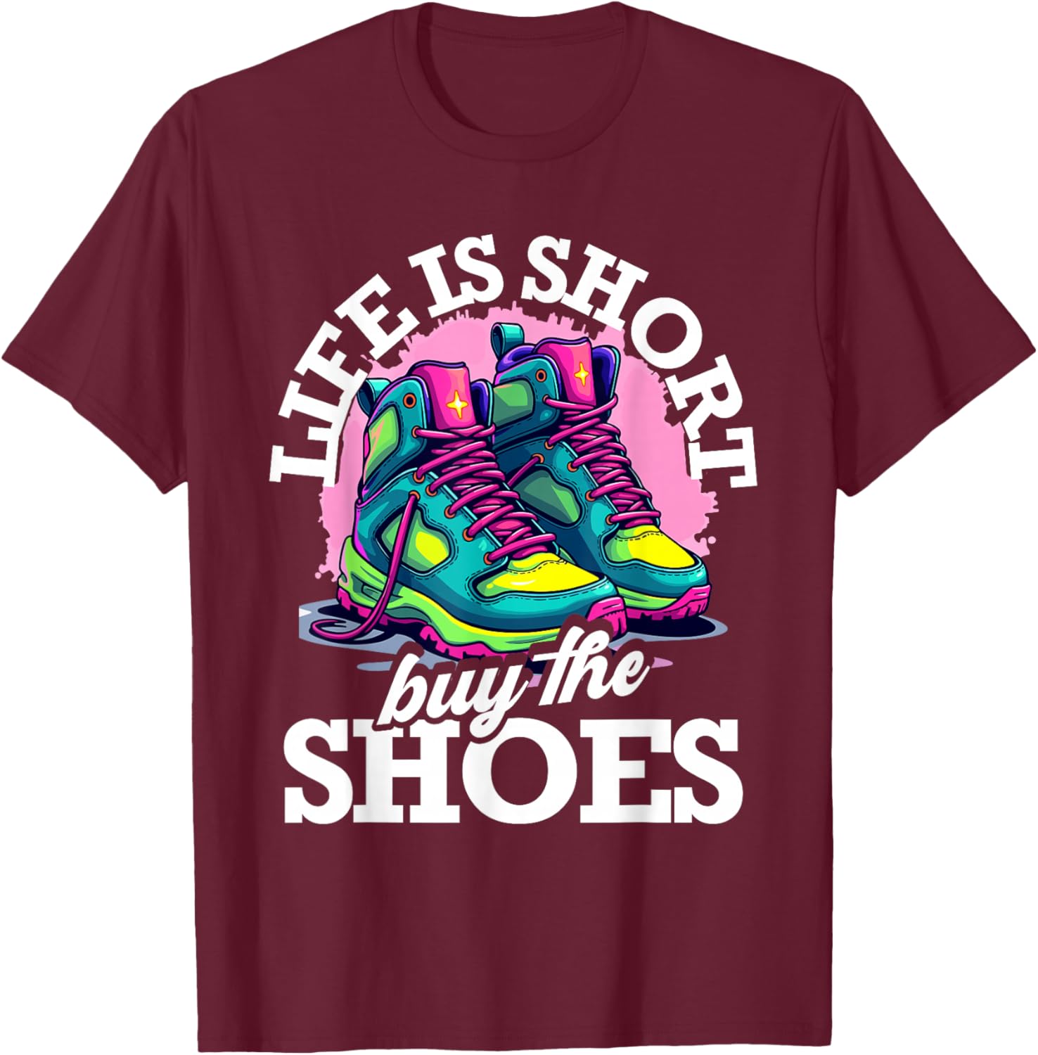 Shoe Collector Dreams Sneakers Shoe Release Women Men T-Shirt - T-Shirt | Maroon
