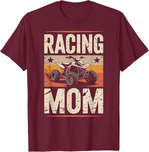 Mother's Day Quad Biking ATV Four Wheeler Racing Mom T-Shirt - T-Shirt | Maroon