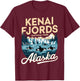 Explore Whale Orca Kenai Fjords National Park Alaska T-Shirt - T-Shirt | Maroon