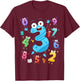 Maths Day Number Costume With Number 3 Idea For Kids Number T-Shirt - T-Shirt | Maroon