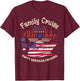 Family Cruise 4th of July Happy American Cruising T-Shirt - T-Shirt | Maroon