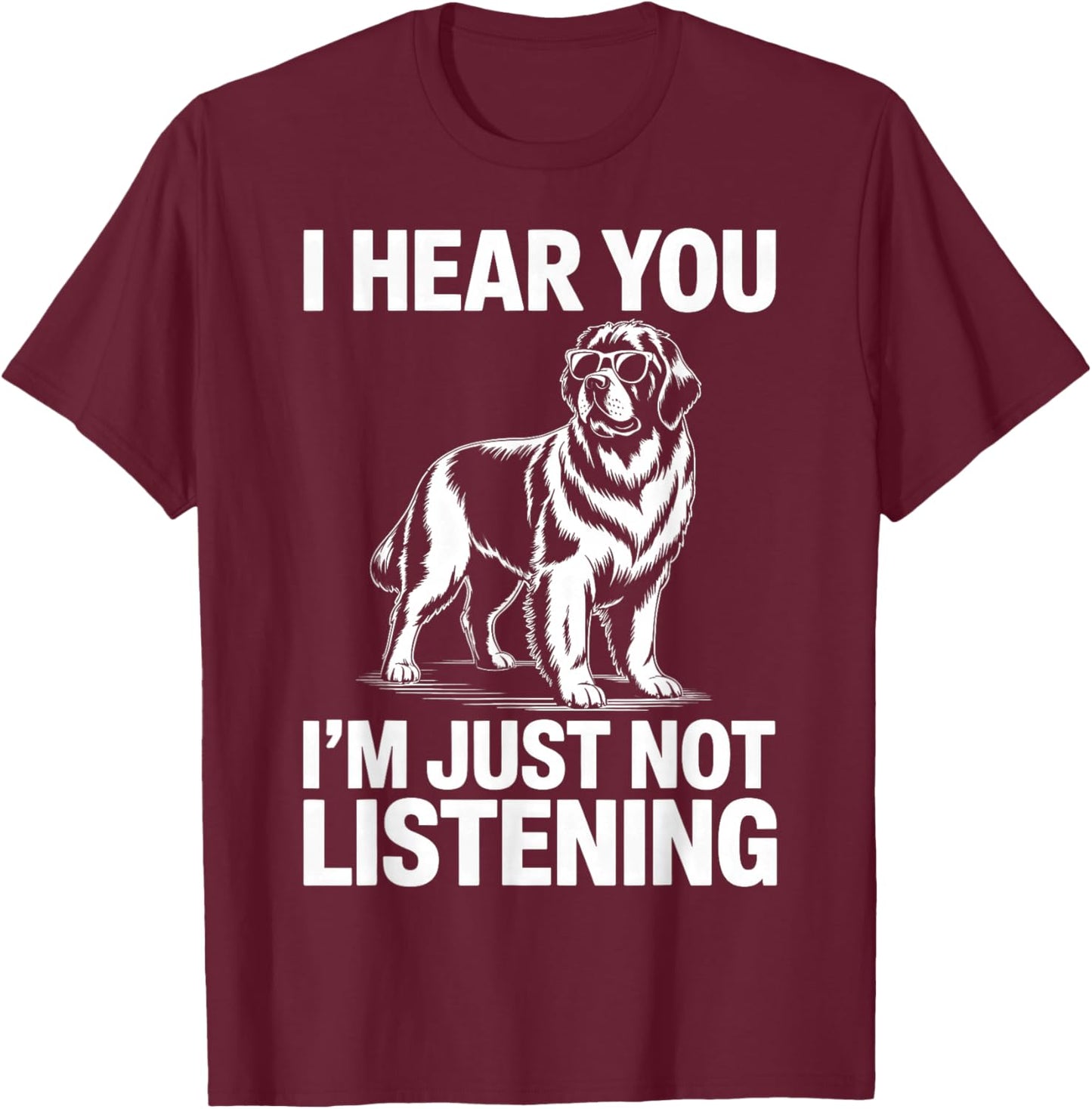 Terre-Neuve Chien Drôle Terre-Neuve T-Shirt - T-Shirt | Maroon