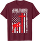 Jesus Trained, Christian Wrestler, Wrestling T-Shirt - T-Shirt | Maroon