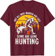 Funny Boar Hunting Bigfoot Wild Hog Hunter T-Shirt - T-Shirt | Maroon
