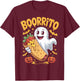 Boorrito Funny Boo Spooky Ghost Burrito Halloween Costume T-Shirt - T-Shirt | Maroon