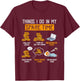 Things I Do In My Spare Time Funny Numismatics Coin Crypto T-Shirt - T-Shirt | Maroon