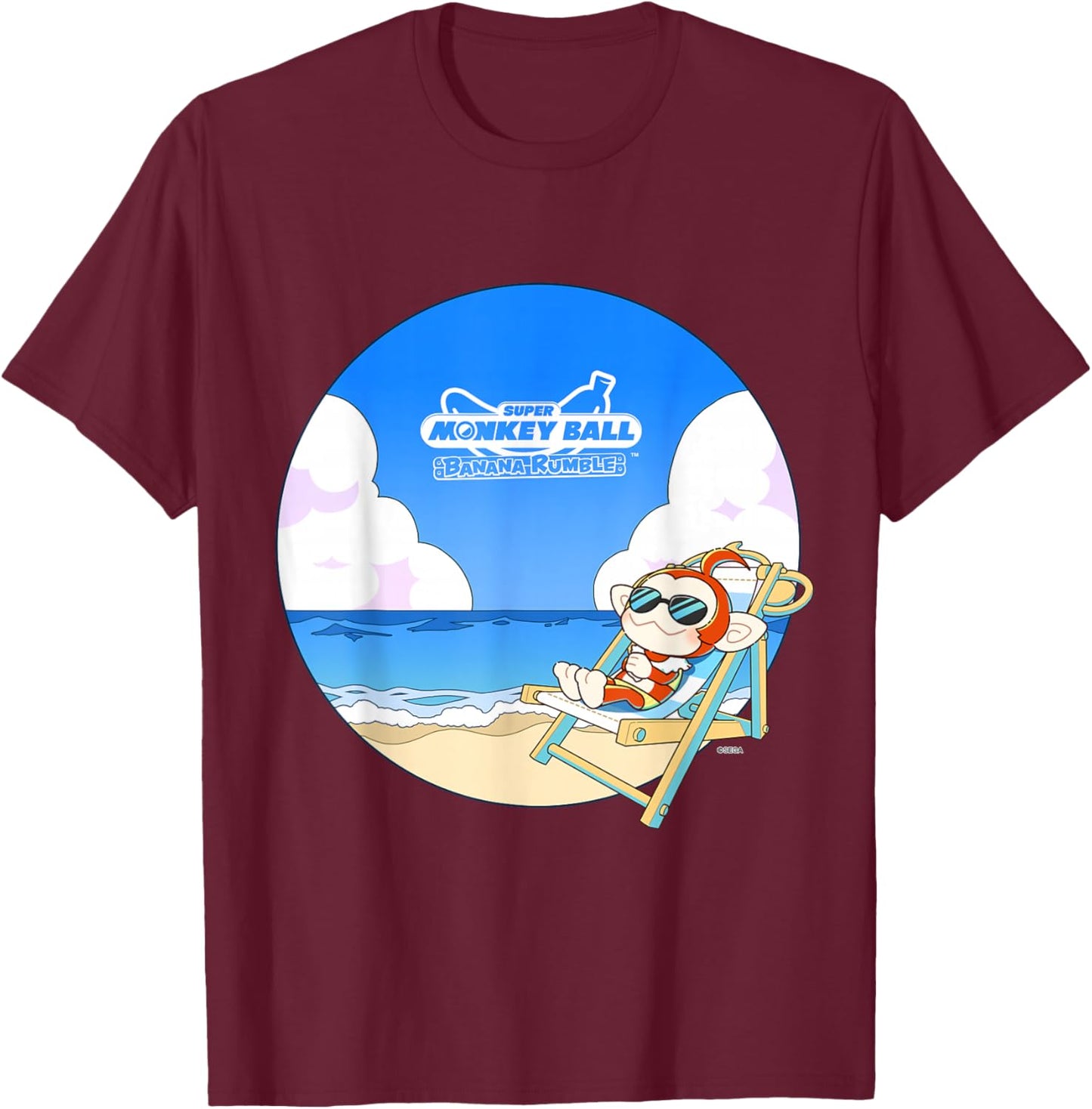 Super Monkey Ball Banana Rumble Palette (Beach) T-Shirt - T-Shirt | Maroon