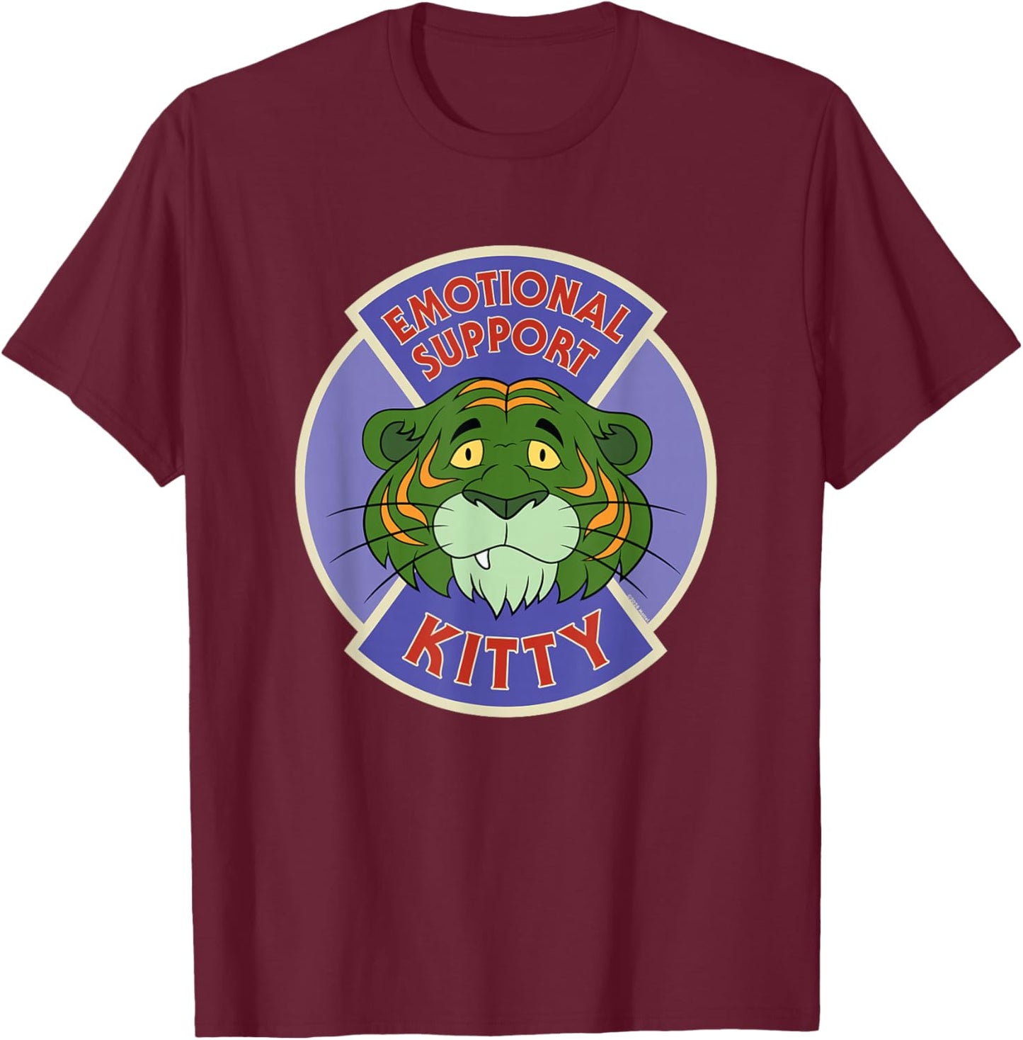 Masters of The Universe - Battle Cat Emotionale Unterstützung Kitty T-Shirt - T-Shirt | Maroon
