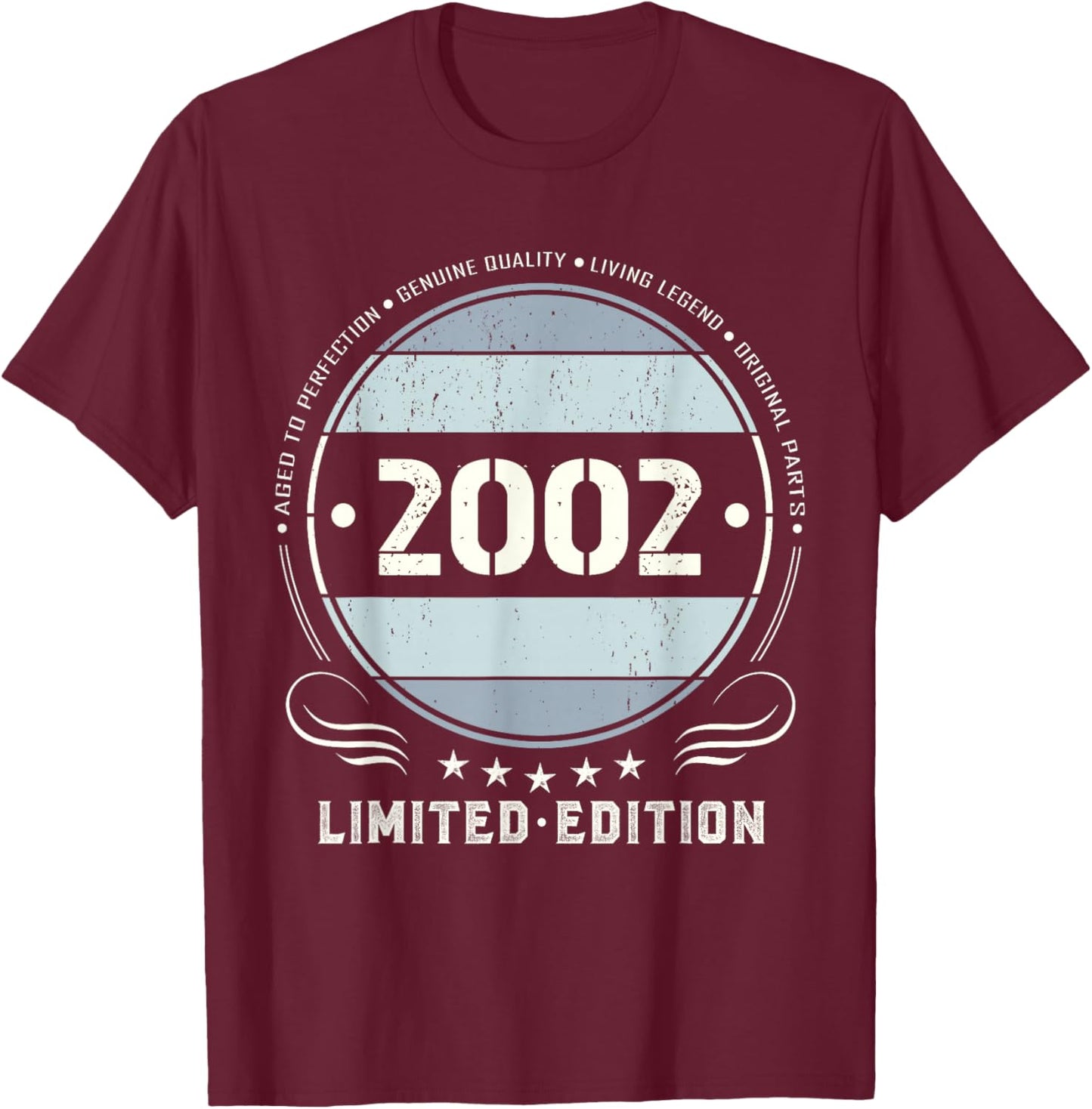 Vintage 2002 T Shirts Retro Funny 2002 Birthday T-Shirt - T-Shirt | Maroon