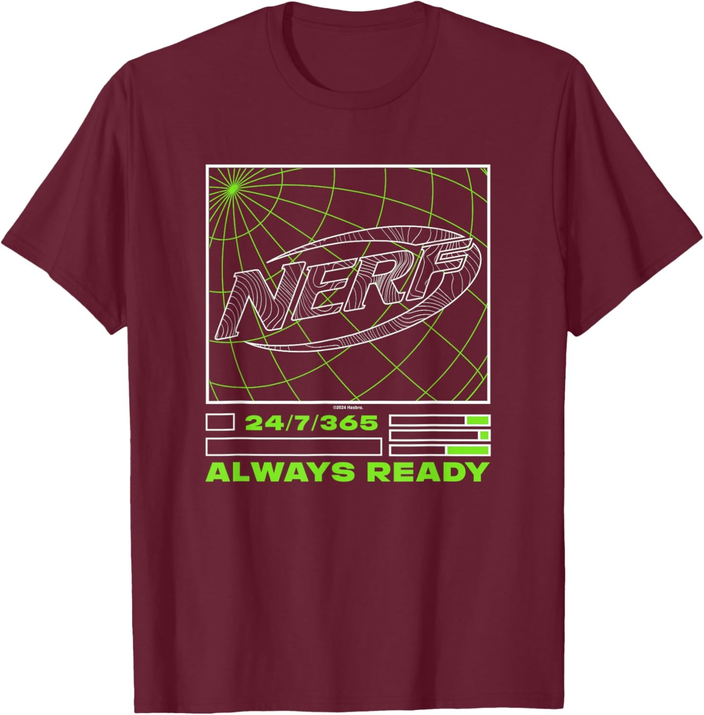 Nerf Always Ready T-Shirt - T-Shirt | Maroon