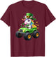 Leprechaun Unicorn Lucky Shamrock St Patrick’s Day T-Shirt - T-Shirt | Maroon