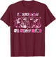 in October We Wear Pink Ghost Boo Halloween Breast Cancer T-Shirt - T-Shirt | Maroon