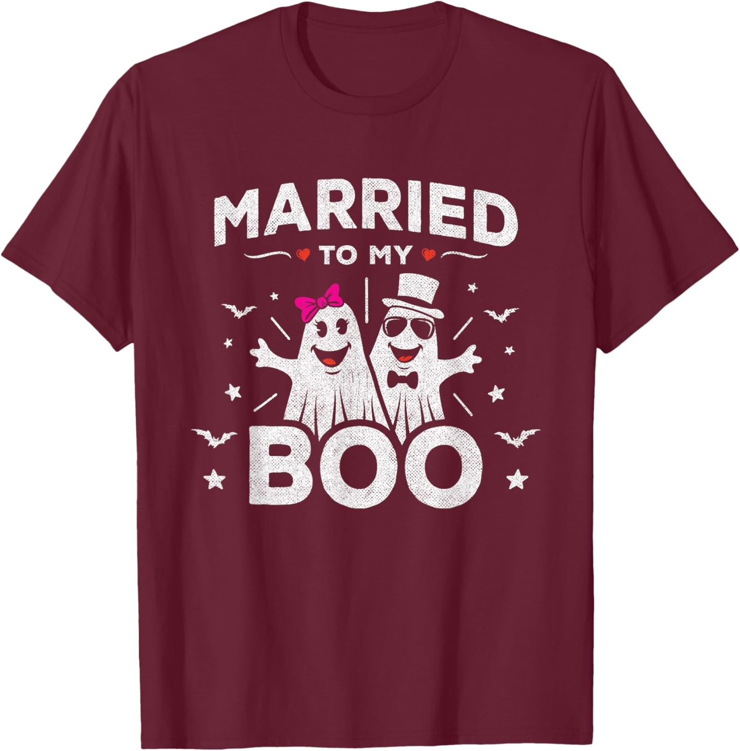 Marriage Wedding Anniversary - Just Married October Wedding T-Shirt - T-Shirt | Maroon