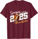 Proud Sister Of A 2025 Senior Football Graduation T-Shirt - T-Shirt | Maroon