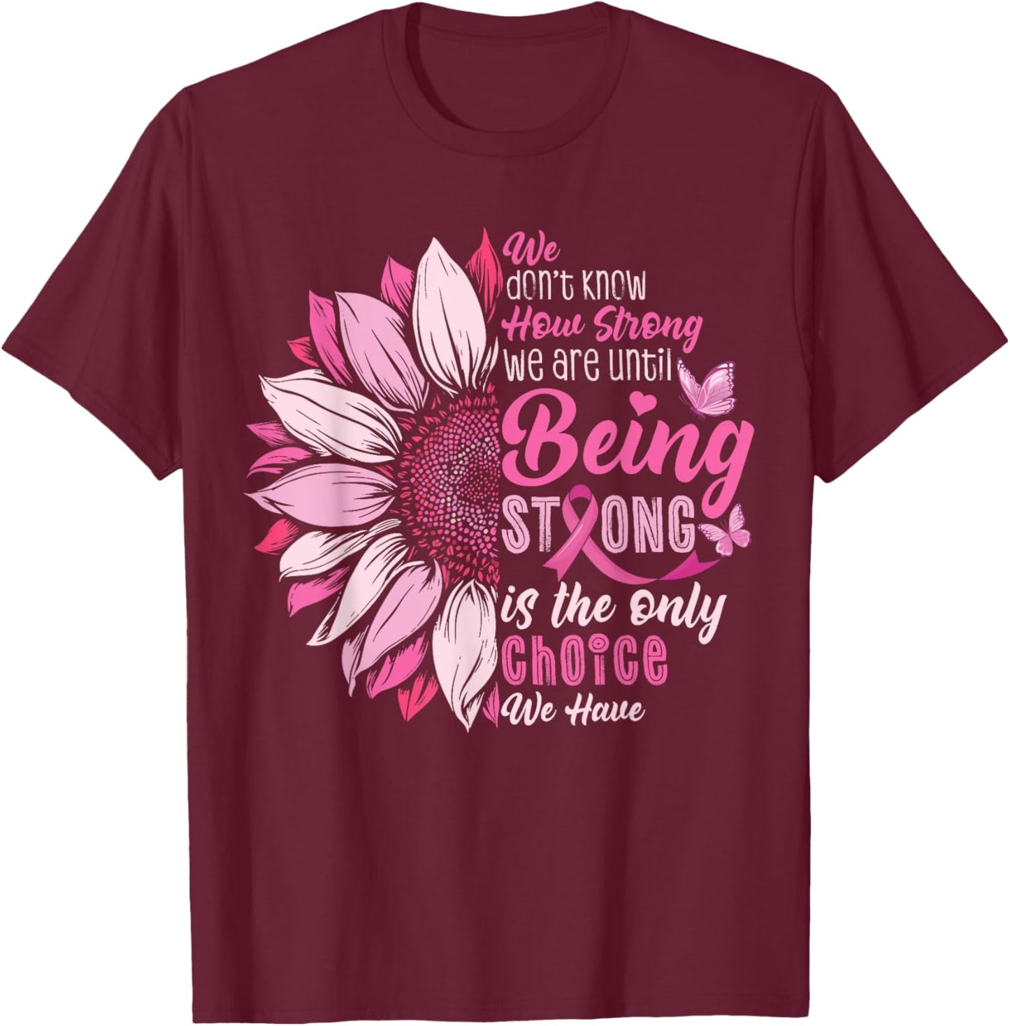 Breast Cancer Awareness T-Shirt - T-Shirt | Maroon