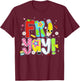 Happy Fri-Yay Teacher Fry Yay Friday Weekend Cute Fri-Yay T-Shirt - T-Shirt | Maroon