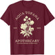 Aqua Tofana Funny Feminist Apothecary Vintage Design T-Shirt - T-Shirt | Maroon
